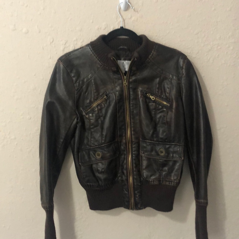 Vintage Faux Leather Jacket